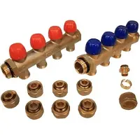 Wavin 1 4 vejs fordelerørssæt T/16MM ALUPEX