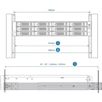 Qnap Tvs-47 1u/2u-serien Skyvepanelstativ