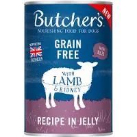 Butcher's Original, uten korn, 24 x 400 g - Lam i gelè