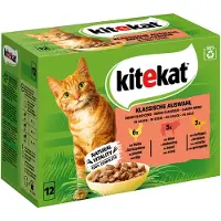 Kitekat porsjonsposer 48 x 85 g - Klassische Auswahl in Sauce