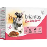 Briantos Biter i saus 12 x 100 g - Storfe & Gulrøtter