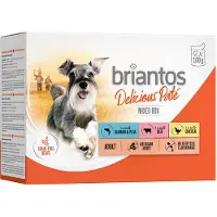 Briantos Økonomipakke Delicious Paté 48 x 100 g - Mix: Kylling, storfe, laks