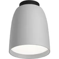 Bover utendørs taklampe Nut, lys grå, aluminium/stål