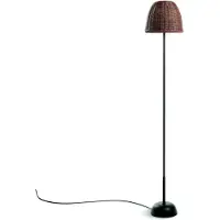 Bover LED-gulvlampe Atticus 114, grafittbrun/brun, støpsel