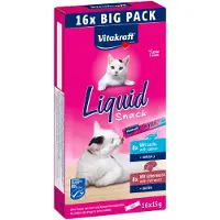 Vitakraft - Liquid Snack Multipack with Liver Sausage and Salmon MSC for cats 16x15gr (58000)