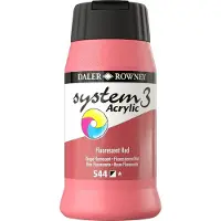 Daler Rowney System3 500 ml Fluorescent Red