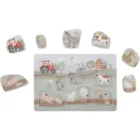 Little Dutch Puslespill m. Lyd - Tre - 7 Brikker - Liten Farm - - OneSize - Puslespill