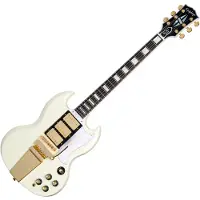 Epiphone 1963 Les Paul SG Custom With Maestro Vibrola Inspired by Gibson Custom Classic White - Ex Demo