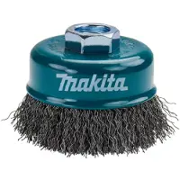 Makita Stålbørste med bølgetråd 75 mm innvendig gjenge M14 for kverner med en diameter på 125-150 mm D-24094