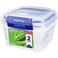 Sistema Square Klip It Plus 2-Pakk 1,15L