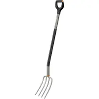 Fiskars ergonomisk hagegaffel (flate tenner)