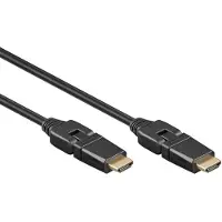 Goobay HDMI 2.0 360° - 3m - Svart