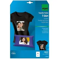 Sigel Creative Photo Fun IP653 - 25 mikroner - gjennomsiktig - A4 (210 x 297 mm) 6 stk påstrykningsbilder