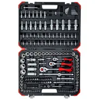 Gedore Socket Set 1/4 + 3/8 + 1/2 Verktøykasse