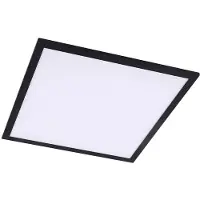 LINDBY LED-panel Enhife, svart, 30 x 30 cm, metall, 4 000K