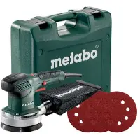 Metabo Eksentersliper SXE 3125 sett med 25 borrelåsslipark
