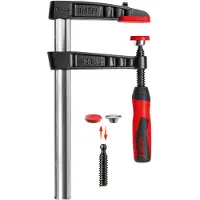 Bessey TG30-2K, Skruetvinge, 30 cm, Jern, Metal, Aluminium, Sort, Rød, 2,2 kg