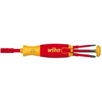 Wiha LiftUp LAUS / 1000V magasin-bitsskruetrækker med 6 slimBits Torx 8/9/10/15/20/25