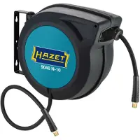 Hazet 9040N-10, Vegg-montert Hjul, Automatisk, Sort, Blå, Plast, Polymer, Vegg-montert, 15 m