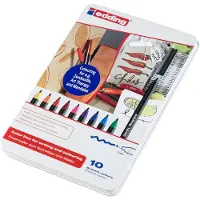 Edding 1300 - Fibertuppenn - assorterte farger - vannbasert blekk - 3 mm (en pakke 10)