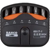 Bahco 1/4´´ Phillips/pozidriv/torx Skrutrekkerbitssett 7 Enheter