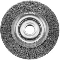 Metabo 629070000, Slipebørste, Metall, Maling, Rustfritt stål, Grå, Rund, 2 cm, 15 cm
