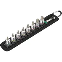 Wera Belt A 2, Støpselsett, 1/4, Metrisk, 8 hoder, 3,4,5,6,7,8 mm, 1/4