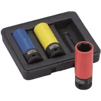 Bahco Hjulpipesett 1/2" 17,19,21Mm BWSS12P3