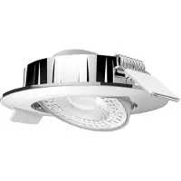 MEGATRON LED-innfellingslampe Slimo, svingbar, krom