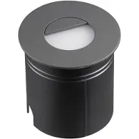 Mantra-Iluminacion Aspen LED-innfellingslampe med diffusor, rund, grå