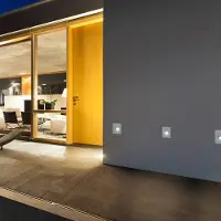 Mantra-Iluminacion Aspen LED-innfellingslampe, kantet, hvit