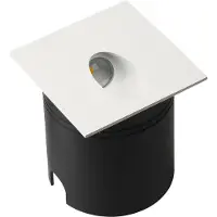 Mantra-Iluminacion LED-innfellingslampe Aspen IP65, kantet, hvit