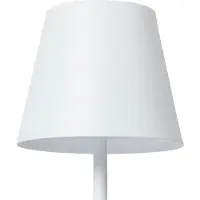 LINDBY LED oppladbar bordlampe Janea CUBE, hvit, metall