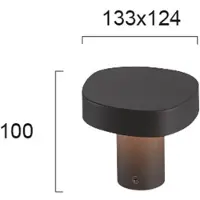 VIOKEF LED-sokkellampe Onda, IP54, høyde 10 cm