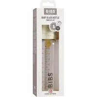 BIBS Babyflaske - Glass - Slow Flow - 225 ml - Naturgummi - Ivor - - OneSize - Babyflaske