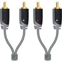 Sinox Plus+ Stereo RCA Cable - Lydkabel - RCA x 2 hann til RCA x 2 hann - 10 m