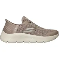SKECHERS for woman. 124836 Slip-ins Go Walk Flex Grand Entry beige slippers (41), Fabric, Flat, 1 to 3 cm, None, Casual, Sport, Multisport