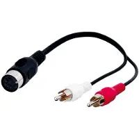 Goobay DIN 5 pins F - 2xRCA M - 0.2m