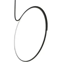 Kdln LED-taklampe Poise, svart Ø 55 cm, dimbar