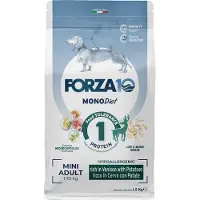 Forza10 Mini Diet hjort med potetbiter for hunder - Dobbeltpakke: 2 x 1,5 kg