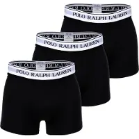 Ralph Lauren for man. 714830299008 Pack of 3 black boxers (S), Homewear, Cotton