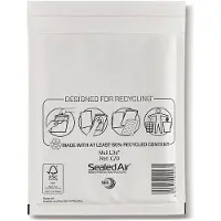 Mail lite Boblekonvolutt Mail Lite C/0 150x210 mm hvit, 100 stk.