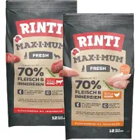 Rinti Max-i-mum Storfekjøtt - Økonomipakke: 2 x 12 kg