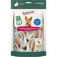 Dokas Kaninører med pels - 3 x 100 g