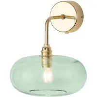 Ebb & Flow Horizon arm-vegglampe gull/klar Ø 21 cm