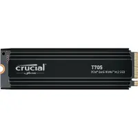 Crucial T705 - SSD - kryptert - 1 TB - intern - M.2 2280 - PCI Express 5.0 (NVMe) - TCG Opal Encryption 2.01 - integrert kjøle