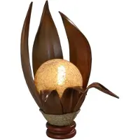 WORU Bordlampe Karima av herdede kokosblader