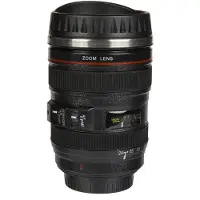 Adlibris Kamera Kopp med Drikkelokk