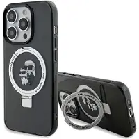 Karl Lagerfeld Ring Stand Karl&Choupette MagSafe-etui for iPhone 13 Pro Max - svart