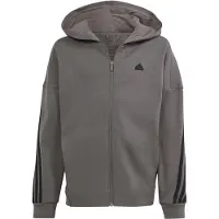 Adidas Cardigan - U FI 3S FZ HD - Grå - - 10 år (140) - Cardigan